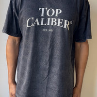Black Stone Washed Tee — Premium Heavyweight