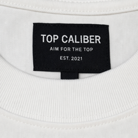 White Essential Boxy Cut-Off Tee — Athletic Relaxed Fit