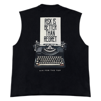 Black Essential Boxy Cut-Off Tee — Athletic Relaxed Fit