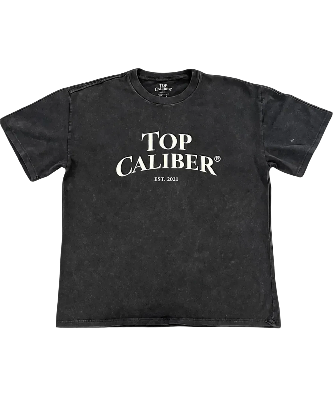 Black Stone Washed Tee — Premium Heavyweight