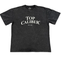 Black Stone Washed Tee — Premium Heavyweight