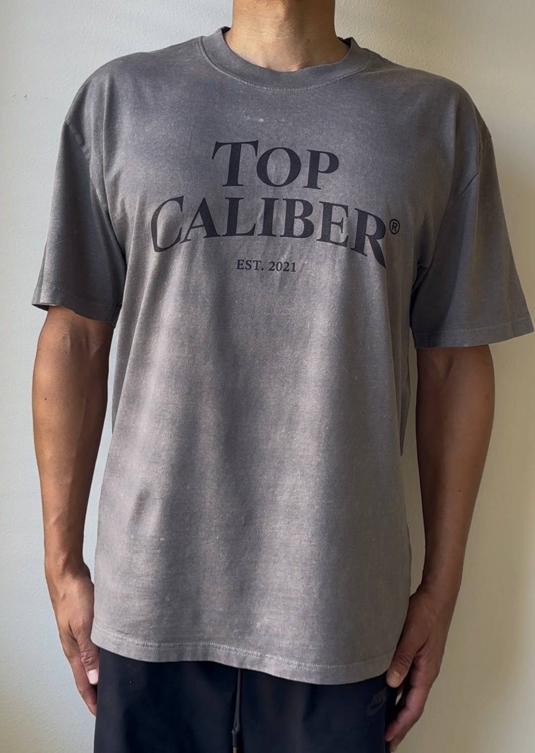 Grey Stone Washed Tee — Premium Heavyweight