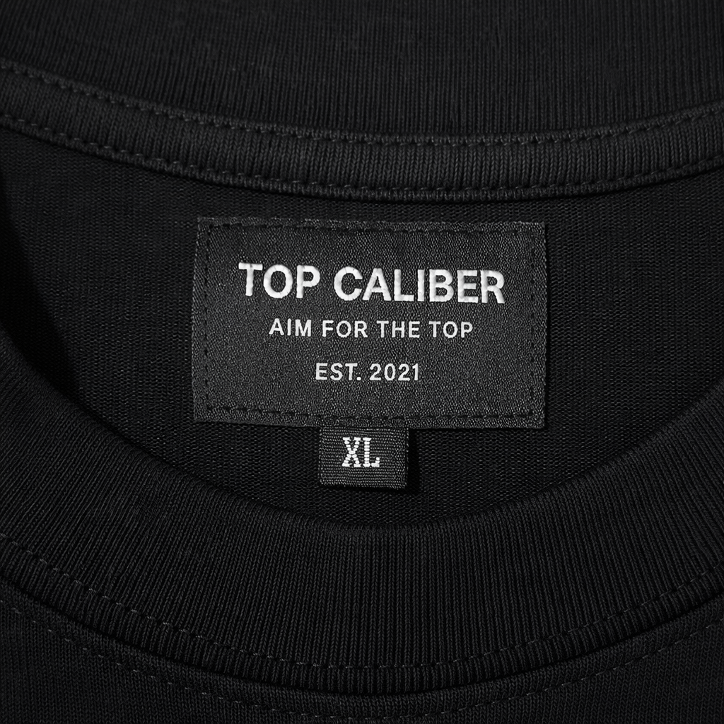 Black Essential Boxy Cut-Off Tee — Athletic Relaxed Fit