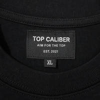 Black Essential Boxy Cut-Off Tee — Athletic Relaxed Fit