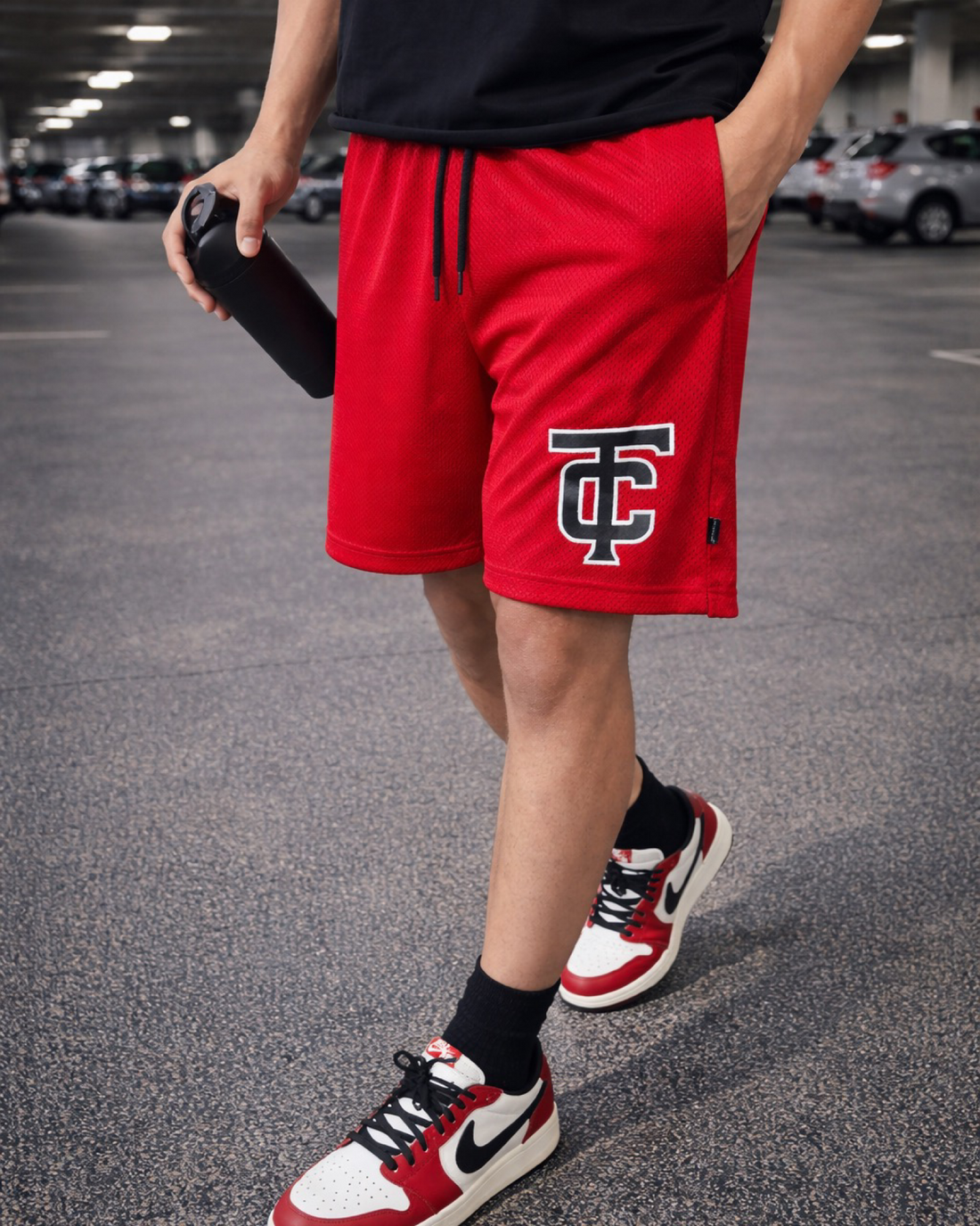 Scarlet Training Mesh Shorts — Breathable Performance Fit