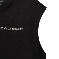 Black Essential Boxy Cut-Off Tee — Athletic Relaxed Fit
