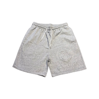 Grey 3D Embossed Shorts