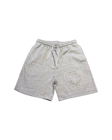 Grey 3D Embossed Shorts