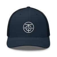 Navy Top Caliber Trucker